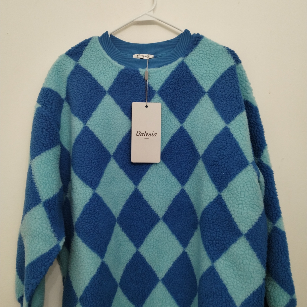 Valesia women's sherpa fl...r.shirt oversize winter top